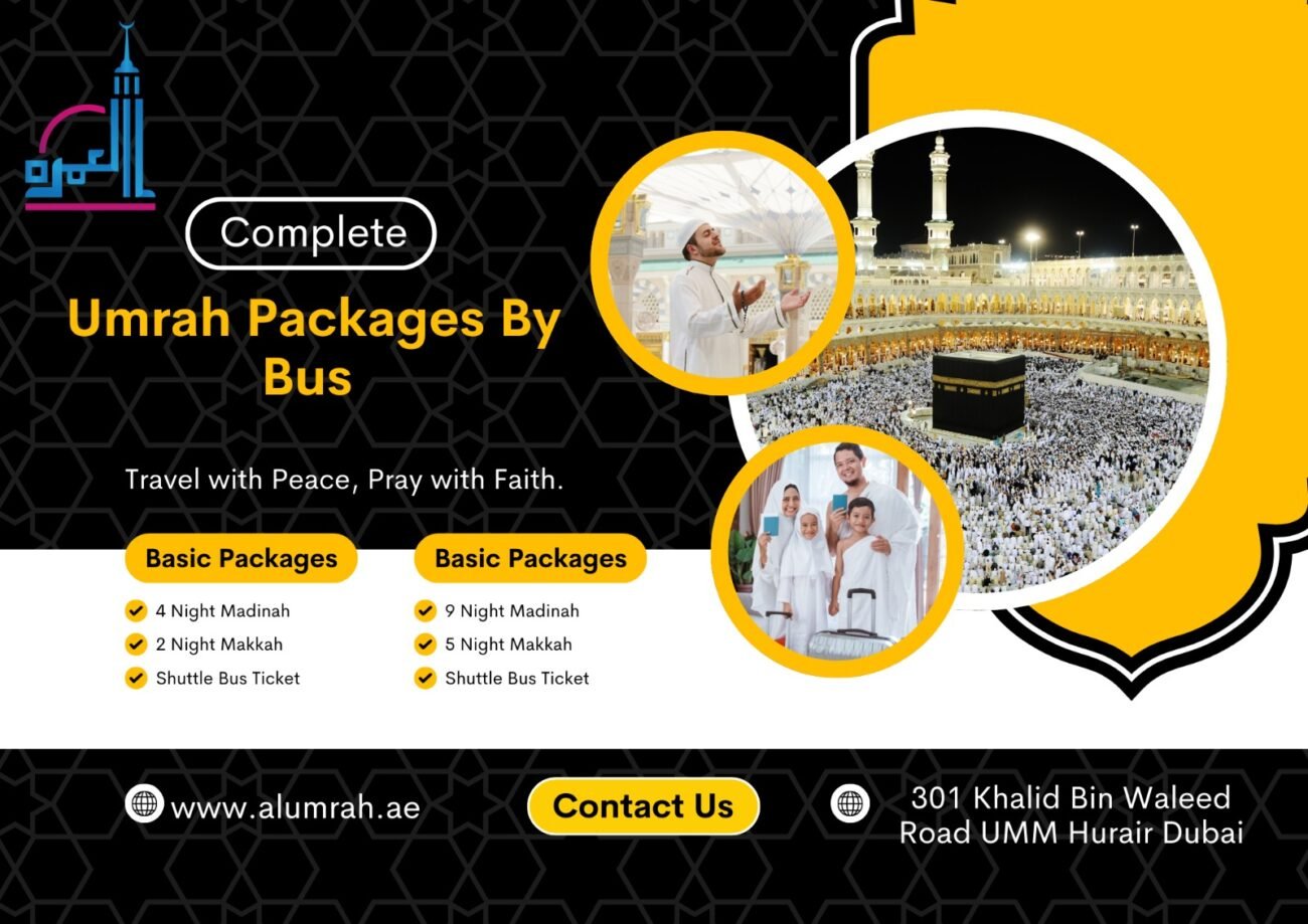 Umrah package From Dubai by Bus