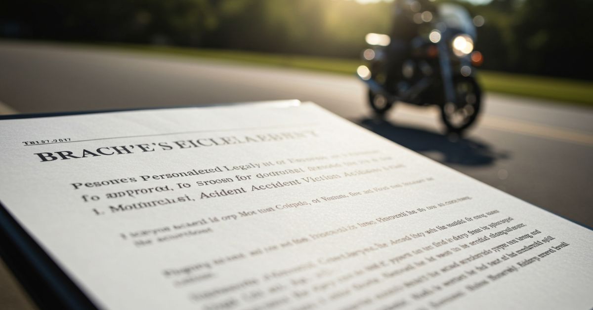 Brach Eichler’s Personalized Legal Approach for Motorcycle Accident Victims