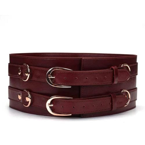 Leather waist belt