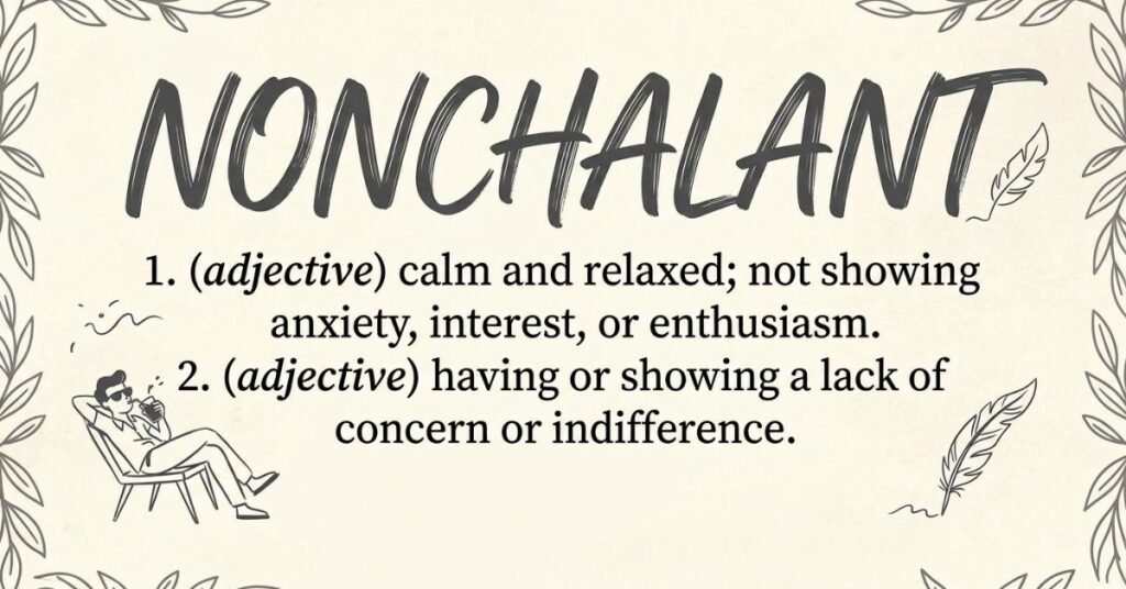 Nonchalant Meaning