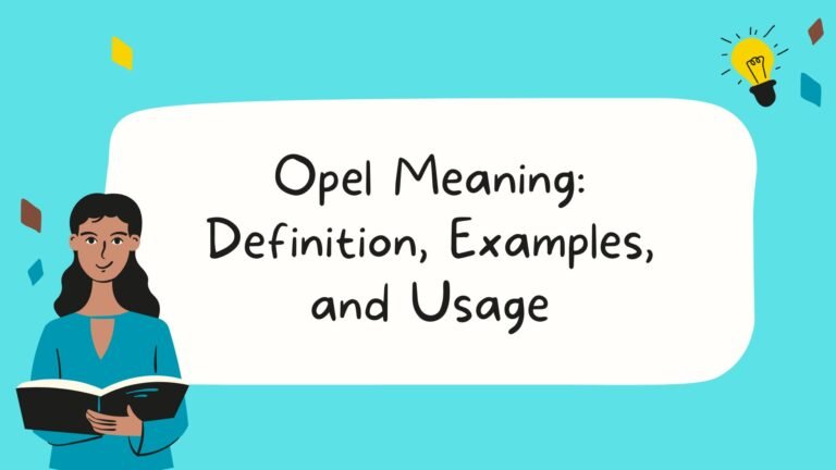 Opel Meaning